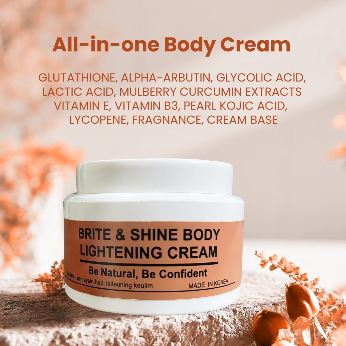 Brite & Shine Body Lightening Cream - DGCOSMETICO