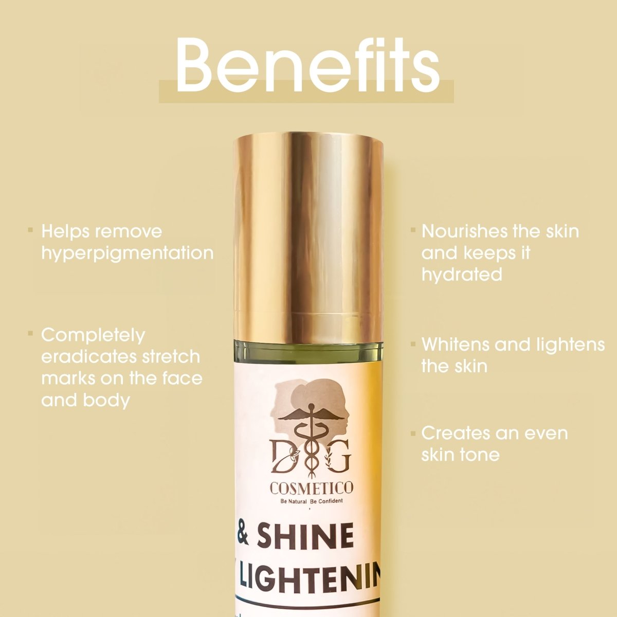 Brite & Shine Body Lightening Oil - DGCOSMETICO