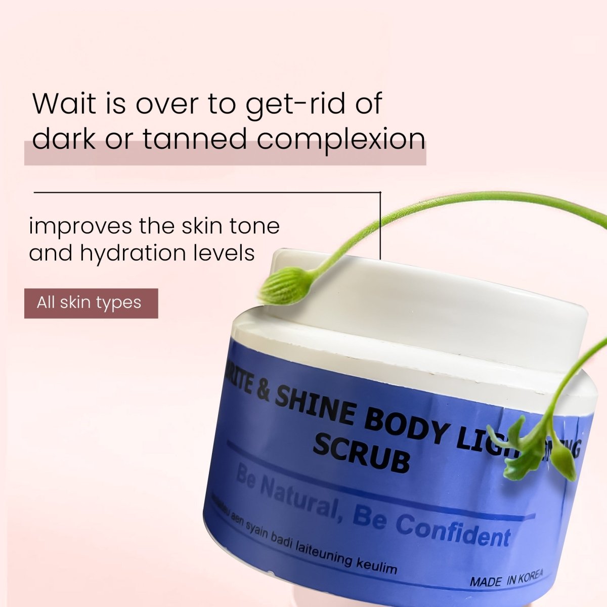Brite & Shine Body Lightening Scrub - DGCOSMETICO