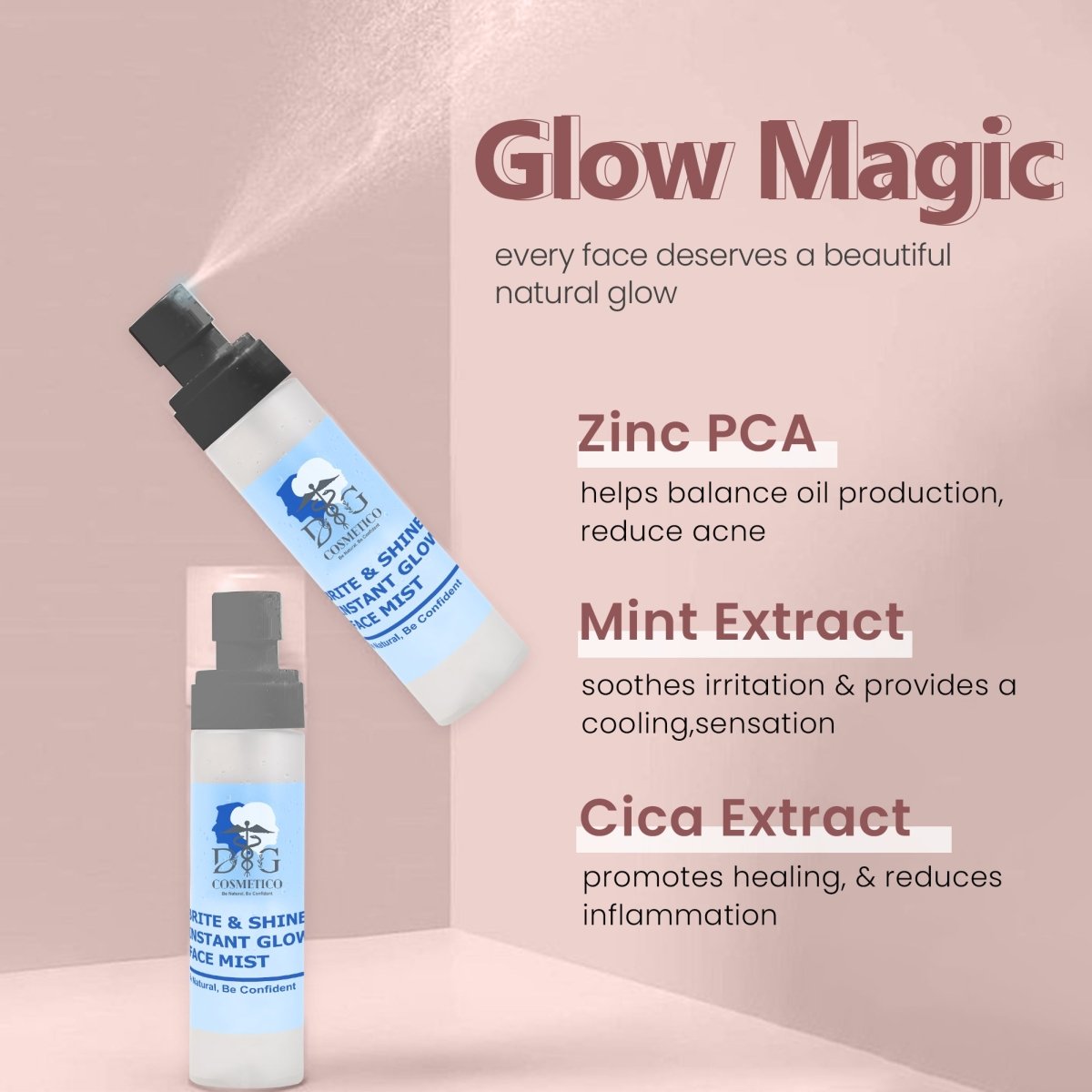 Brite & Shine INSTANT GLOWING FACE MIST - DGCOSMETICO