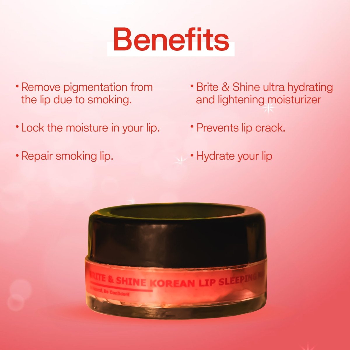 Brite & Shine Korean Lip Sleeping Mask - DGCOSMETICO