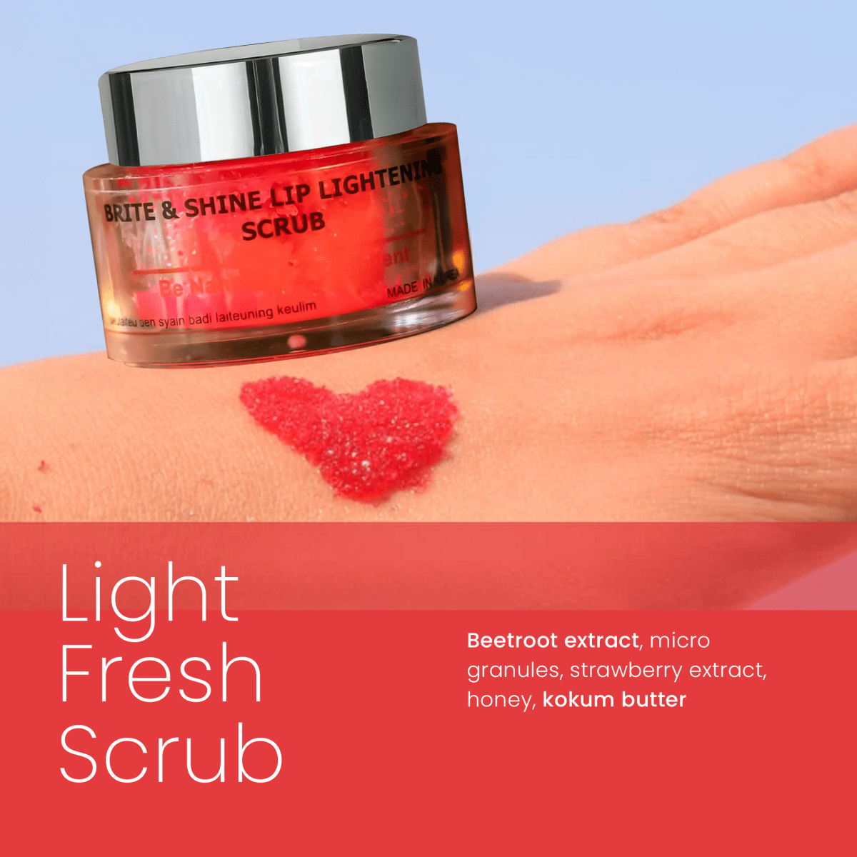 Brite & Shine Lip Lightening Scrub - DGCOSMETICO