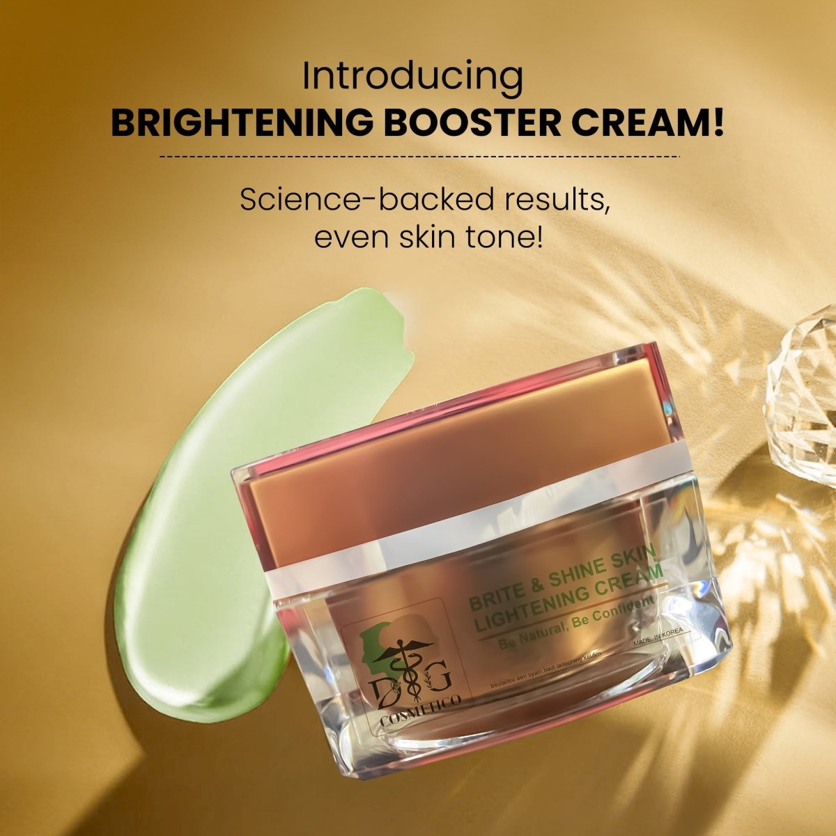 Brite & Shine Skin Lightening Cream - DGCOSMETICO