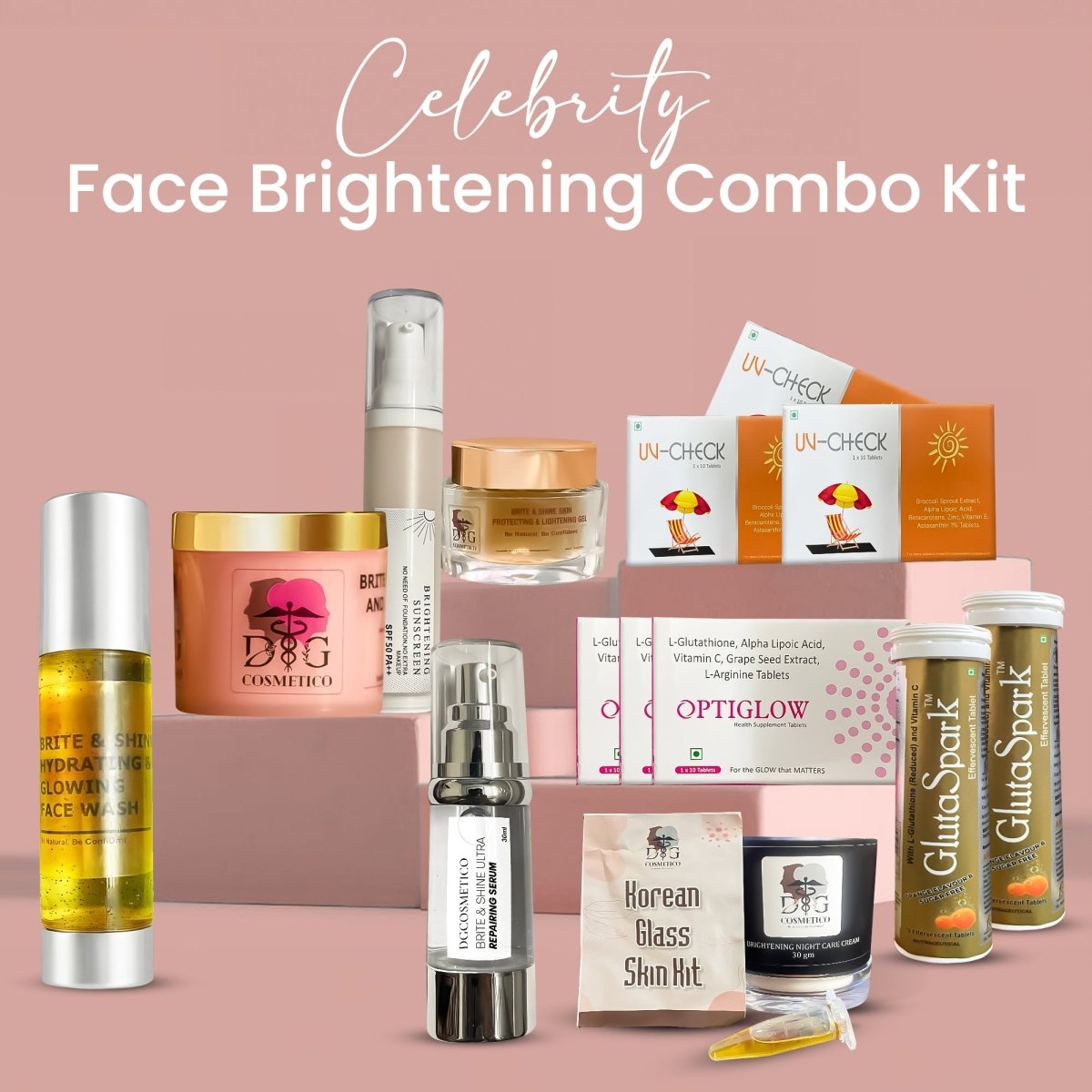 Celebrity Face Brightening Combo Kit - DGCOSMETICO