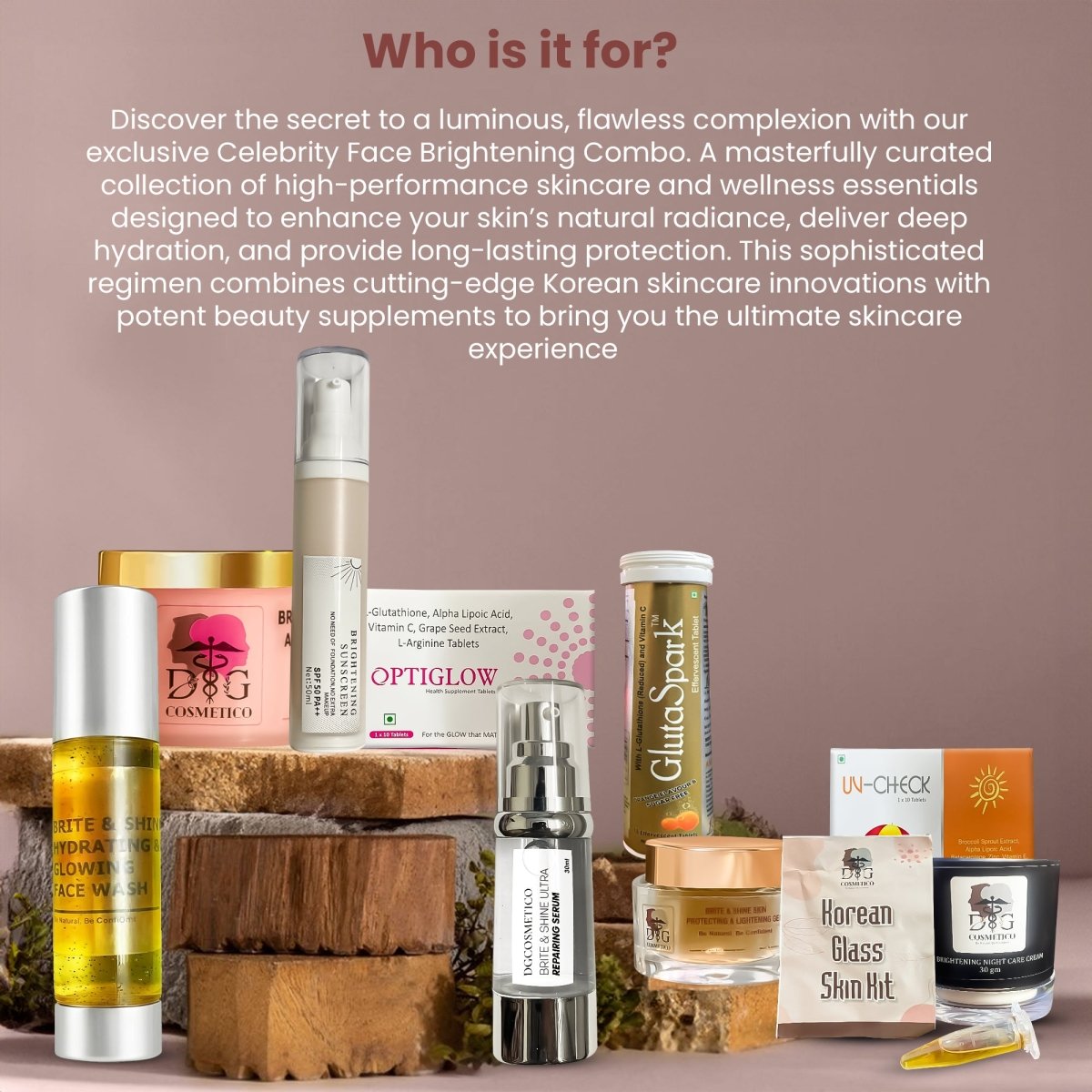 Celebrity Face Brightening Combo Kit - DGCOSMETICO
