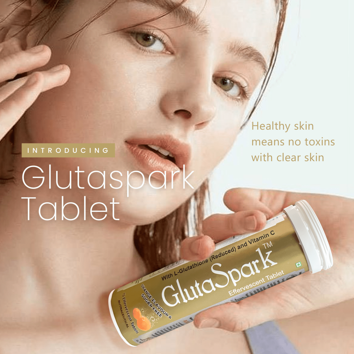 Glutaspark , Glutathione effervescent tablets 15 pcs DGCOSMETICO Glutaspark , Glutathione effervescent tablets 15 pcs DGCOSMETICO