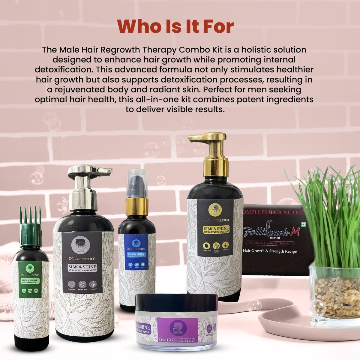 Male Hair Regrowth Therapy Combo Kit - DGCOSMETICO