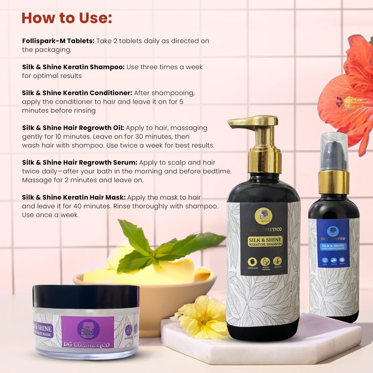 Male Hair Regrowth Therapy Combo Kit - DGCOSMETICO